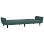 Sofá cama de 2 plazas con taburete terciopelo verde oscuro by , Sofas - Ref: Foro24-3216252, Price: 314,61 €, Discount: %