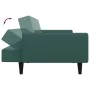 Sofá cama de 2 plazas con taburete terciopelo verde oscuro by , Sofas - Ref: Foro24-3216252, Price: 314,61 €, Discount: %