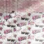 Urban Friends & Coffee Papel pintado ladrillos rosa y blanco de , Papel pintado - Ref: Foro24-425318, Precio: 26,58 €, Descue...
