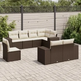 Set sofás de jardín 8 piezas y cojines ratán sintético marrón de , Conjuntos de jardín - Ref: Foro24-3222842, Precio: 600,47 ...