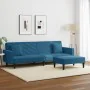 Juego de sofás con cojines 2 piezas terciopelo azul by , Sofas - Ref: Foro24-3216267, Price: 318,97 €, Discount: %