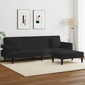 Juego de sofás con cojines 2 piezas terciopelo negro de , Sofás - Ref: Foro24-3216271, Precio: 349,25 €, Descuento: %