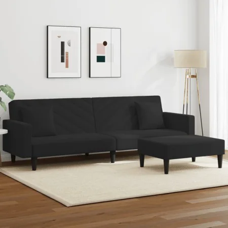 Juego de sofás con cojines 2 piezas terciopelo negro de , Sofás - Ref: Foro24-3216271, Precio: 349,25 €, Descuento: %