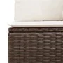 Set de sofás de jardín 9 pzas y cojines ratán sintético marrón by , Modular outdoor sofas - Ref: Foro24-3221772, Price: 588,5...