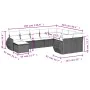 Set de sofás de jardín 10 pzas y cojines ratán sintético marrón von , Modulare Sofas für den Außenbereich - Ref: Foro24-32218...