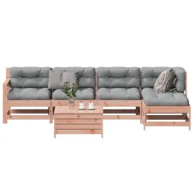 Juego de muebles jardín 6 pzas y cojines madera abeto Douglas de , Conjuntos de jardín - Ref: Foro24-3250982, Precio: 500,86 ...