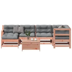 Juego de muebles jardín 7 pzas y cojines madera abeto Douglas de , Conjuntos de jardín - Ref: Foro24-3250954, Precio: 673,00 ...