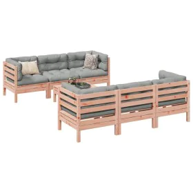Set de sofás jardín 7 pzas con cojines madera abeto Douglas von , Gartensets - Ref: Foro24-3299306, Preis: 574,46 €, Rabatt: %