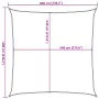 Toldo de vela cuadrado HDPE azul 160 g/m² 6x6 m de , Sombrillas - Ref: Foro24-311499, Precio: 67,99 €, Descuento: %