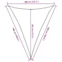 Toldo de vela triangular HDPE azul 160 g/m² 4x5x5 m de , Sombrillas - Ref: Foro24-311536, Precio: 30,31 €, Descuento: %