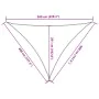 Toldo de vela triangular HDPE azul 160 g/m² 4x4x5,8 m de , Sombrillas - Ref: Foro24-311534, Precio: 27,43 €, Descuento: %