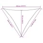 Toldo de vela triangular HDPE amarillo 160 g/m² 2,5x2,5x3,5 m de , Sombrillas - Ref: Foro24-311581, Precio: 17,76 €, Descuent...