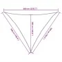 Toldo de vela triangular HDPE amarillo 160 g/m² 5x5x6 m de , Sombrillas - Ref: Foro24-311595, Precio: 35,68 €, Descuento: %