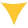 Toldo de vela triangular HDPE amarillo 160 g/m² 6x6x6 m de , Sombrillas - Ref: Foro24-311597, Precio: 36,93 €, Descuento: %