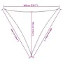 Toldo de vela triangular HDPE amarillo 160 g/m² 6x6x6 m de , Sombrillas - Ref: Foro24-311597, Precio: 36,93 €, Descuento: %