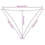 Toldo de vela triangular HDPE naranja 160 g/m² 2,5x2,5x3,5 m de , Sombrillas - Ref: Foro24-311691, Precio: 17,76 €, Descuento: %