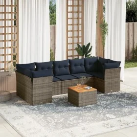 Set de sofás de jardín y cojines 8 piezas ratán sintético gris by , Garden sets - Ref: Foro24-3255844, Price: 581,74 €, Disco...