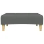 Sofá cama de 2 plazas con taburete tela gris oscuro de , Sofás - Ref: Foro24-3258107, Precio: 335,19 €, Descuento: %