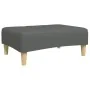 Sofá cama de 2 plazas con taburete tela gris oscuro de , Sofás - Ref: Foro24-3258107, Precio: 335,19 €, Descuento: %