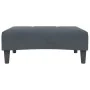 Sofá cama de 2 plazas con taburete terciopelo gris oscuro de , Sofás - Ref: Foro24-3258111, Precio: 305,20 €, Descuento: %