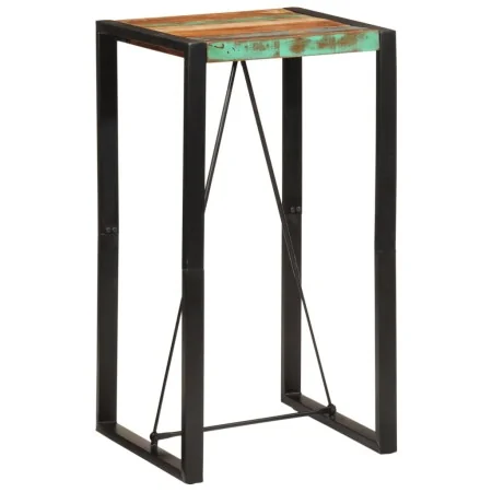Mesa alta de bar madera maciza reciclada 60x55x110 cm de , Mesas de cocina y de comedor - Ref: Foro24-358885, Precio: 110,47 ...