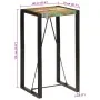 Mesa alta de bar madera maciza reciclada 60x55x110 cm de , Mesas de cocina y de comedor - Ref: Foro24-358885, Precio: 110,47 ...
