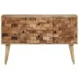 Aparador de madera maciza de mango 110x30x70 cm de , Armarios y almacenamiento - Ref: Foro24-376063, Precio: 215,09 €, Descue...