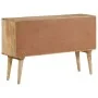 Aparador de madera maciza de mango 110x30x70 cm de , Armarios y almacenamiento - Ref: Foro24-376063, Precio: 215,09 €, Descue...