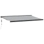 Toldo retráctil aluminio y tela gris antracita y blanco 5x3 m by , Awnings - Ref: Foro24-3216142, Price: 817,19 €, Discount: %