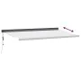 Toldo retráctil aluminio y tela gris antracita y blanco 5x3 m by , Awnings - Ref: Foro24-3216142, Price: 817,19 €, Discount: %