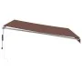 Toldo retráctil automático marrón 400x350 cm de , Toldos - Ref: Foro24-3215389, Precio: 438,61 €, Descuento: %