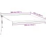 Toldo retráctil automático burdeos 300x250 cm by , Awnings - Ref: Foro24-3215728, Price: 574,37 €, Discount: %