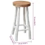 Taburete de cocina de madera de teca de , Taburetes de cocina - Ref: Foro24-244546, Precio: 124,39 €, Descuento: %