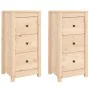 Aparadores 2 unidades madera maciza de pino 40x35x80 cm de , Aparadores - Ref: Foro24-813740, Precio: 154,42 €, Descuento: %