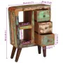 Aparador de madera maciza reciclada 55x30x80 cm de , Aparadores - Ref: Foro24-374902, Precio: 234,23 €, Descuento: %