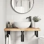 Encimera tocador baño madera maciza acacia sin tratar 80x40x4cm de , Tocadores de baño - Ref: Foro24-3279672, Precio: 67,45 €...