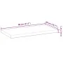 Encimera tocador baño madera maciza acacia sin tratar 80x40x4cm de , Tocadores de baño - Ref: Foro24-3279672, Precio: 67,45 €...