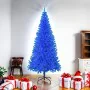 Árbol de Navidad artificial con soporte PVC azul 180 cm de , Arboles de navidad - Ref: Foro24-321004, Precio: 36,38 €, Descue...