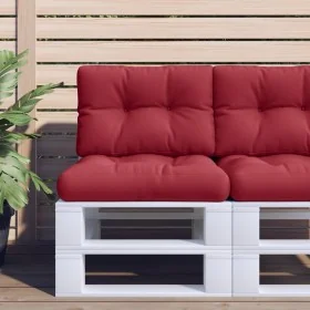 Cojín para sofá de palets de tela rojo tinto 60x40x12 cm by , Cushions for chairs and sofas - Ref: Foro24-360566, Price: 17,9...