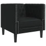 Sillón Chesterfield de cuero artificial negro by , Sofas - Ref: Foro24-372652, Price: 163,23 €, Discount: %
