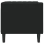 Sillón Chesterfield de cuero artificial negro by , Sofas - Ref: Foro24-372652, Price: 163,23 €, Discount: %