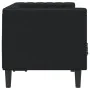 Sofá Chesterfield de 2 plazas cuero artificial negro de , Sofás - Ref: Foro24-372659, Precio: 240,23 €, Descuento: %