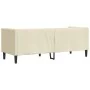 Sofá Chesterfield de 3 plazas cuero artificial blanco crema de , Sofás - Ref: Foro24-372667, Precio: 272,19 €, Descuento: %