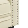 Sofá Chesterfield de 3 plazas cuero artificial blanco crema de , Sofás - Ref: Foro24-372667, Precio: 272,19 €, Descuento: %
