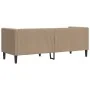Sofá Chesterfield de 3 plazas cuero artificial marrón capuchino by , Sofas - Ref: Foro24-372671, Price: 267,71 €, Discount: %
