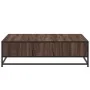 Mesa de centro madera ingeniería y metal marrón 100x100x30 cm de , Mesas de centro - Ref: Foro24-848778, Precio: 81,02 €, Des...