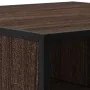 Mesa de centro madera ingeniería y metal marrón 100x100x30 cm de , Mesas de centro - Ref: Foro24-848778, Precio: 81,02 €, Des...