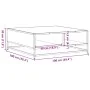 Mesa de centro madera ingeniería y metal marrón 100x100x30 cm de , Mesas de centro - Ref: Foro24-848778, Precio: 81,02 €, Des...