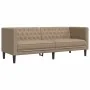Juego de sofás Chesterfield 3 piezas cuero sintético capuchino by , Sofas - Ref: Foro24-3209272, Price: 699,07 €, Discount: %