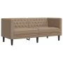Juego de sofás Chesterfield 3 piezas cuero sintético capuchino by , Sofas - Ref: Foro24-3209272, Price: 699,07 €, Discount: %